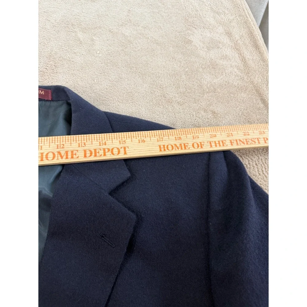 Nordstrom Loro Piana CamelHair Blazer Mens 48R Navy Blue Sport Coat USA Made EUC